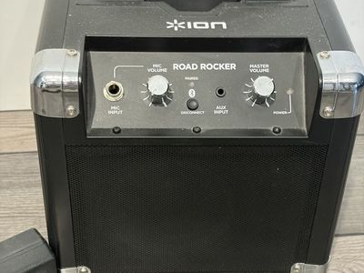 ION Road Rocker Portable Bluetooth Speaker - Compact & Powerful with Mic Input