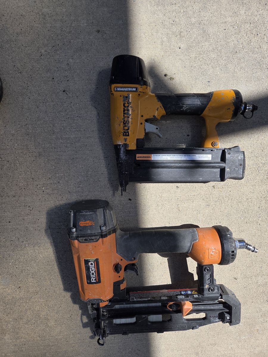 Nail guns 16ga , 18 ga 35$ for both