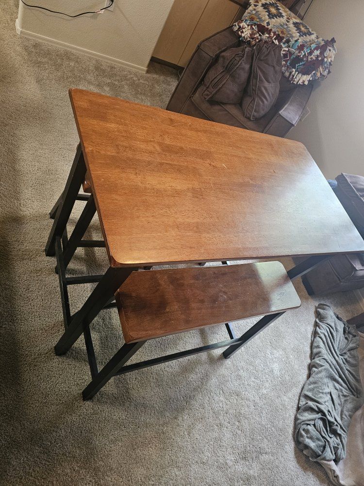 Compact Wood Table