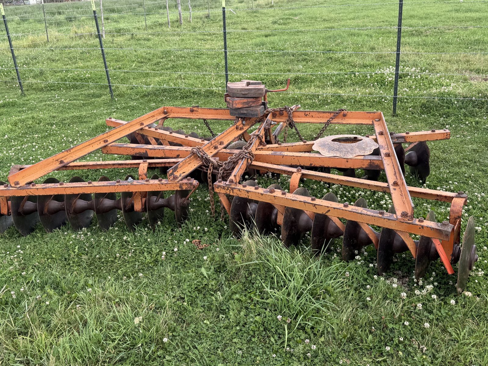 Used Orange Farm Disc Harrow Tillage Implement