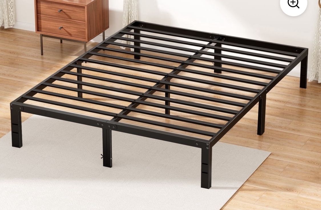 Queen 12 Inch Bed Frame, Black