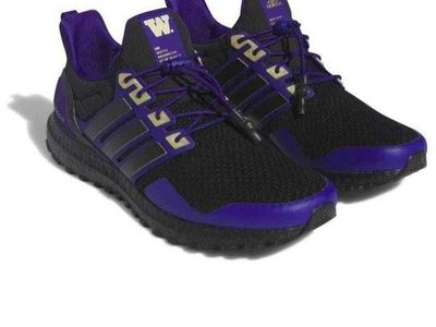 Adidas Ultraboost 1.0 University of Washington Purple Black Size 10 Men's Running Shoes.