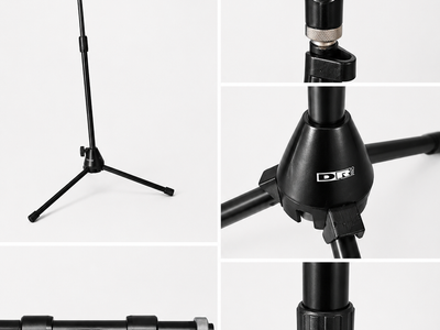 DR Pro Microphone Stand w/ Removable Boom Arm – Adjustable Heavy Duty