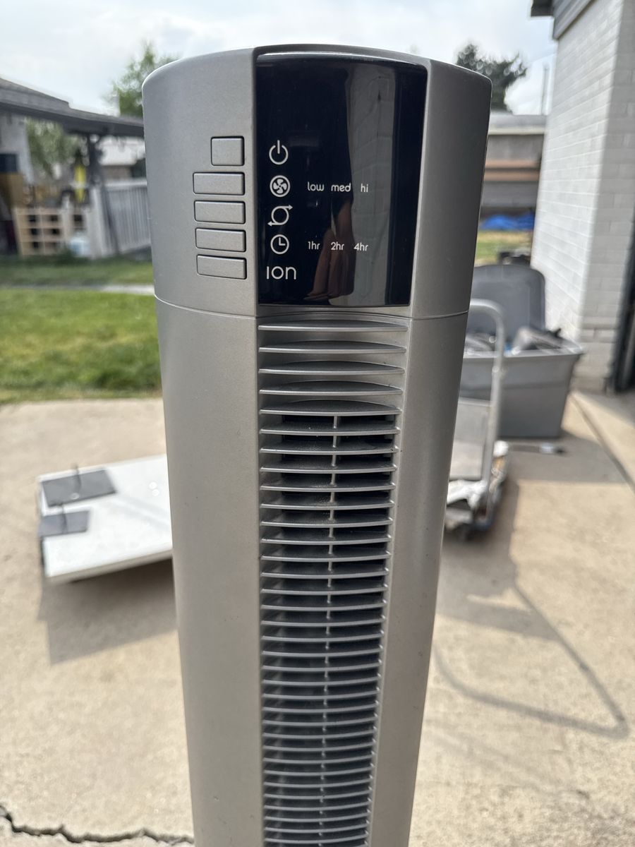 Lasko Oscillating Tower Fan with Ionizer and Timer Settings