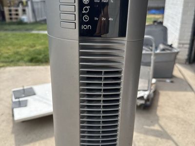 Lasko Oscillating Tower Fan with Ionizer and Timer Settings