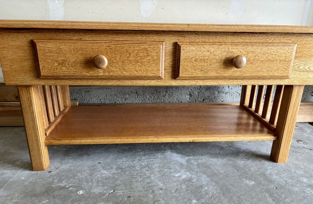 Vintage Midcentury Solid Teak Coffee Table