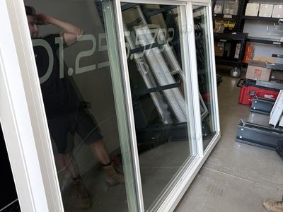 XOX White Flush Fin Window NEW 99 3/8 X 59 3/4