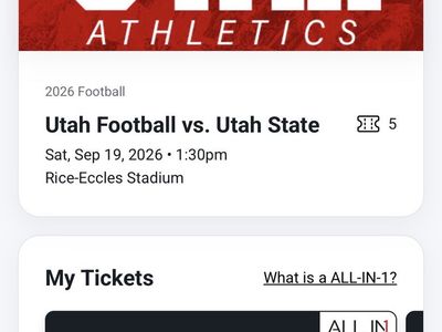 5 tickets - Utah vs Utah State Football W8