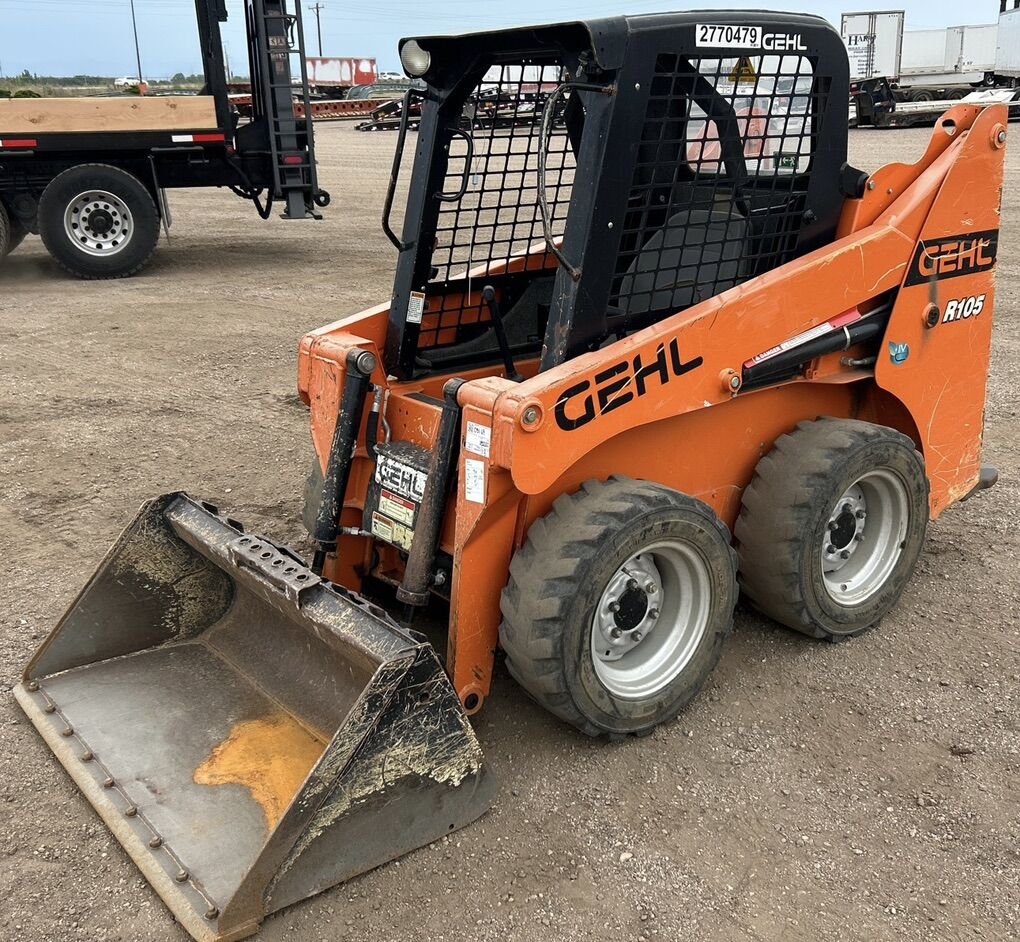 2019 Gehl R105 Skid Steer and Trailer