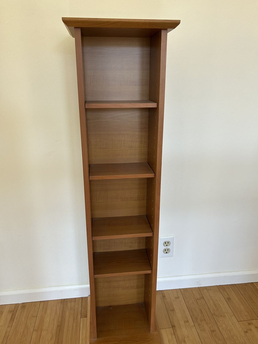 Narrow Bookcase / Display Shelf – Excellent Condition