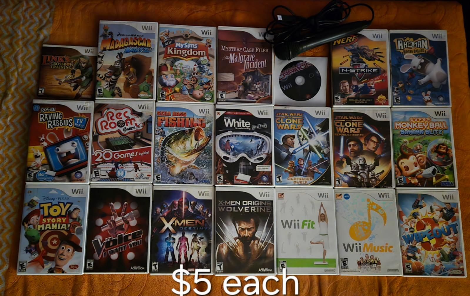 Nintendo Wii games $5 each including Game Party! Trades considered!