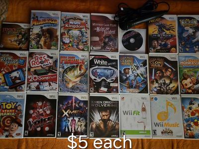 Nintendo Wii games $5 each including Game Party! Trades considered!