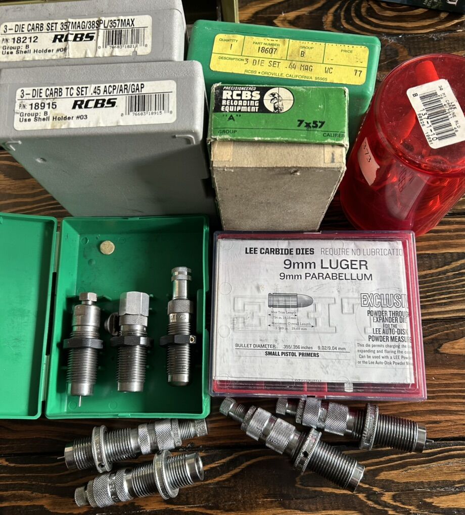 Reloading Dies 30 Carb,41 Mag, 44 Mag, 7x57, 30-06