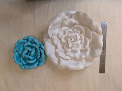 Large 3D Flower Wall Decor (Set of 2) – Nursery / Kids Room / Event Decor