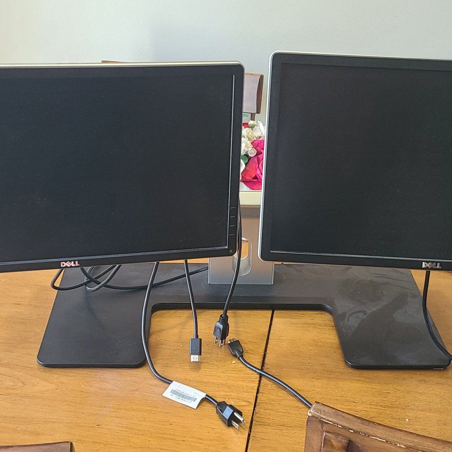 2-21" dell screens with stand