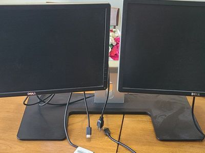 2-21" dell screens with stand