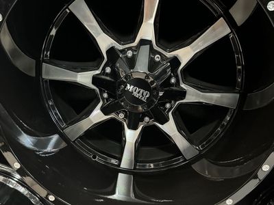 Moto Metal MO970 Gloss Black Machined Face 20x12" 8x165.1 Wheels -44mm Offset