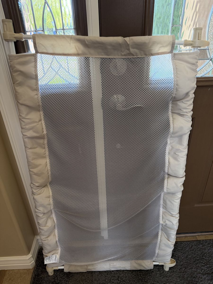 Adjustable baby or pet mesh gate 38”-52”