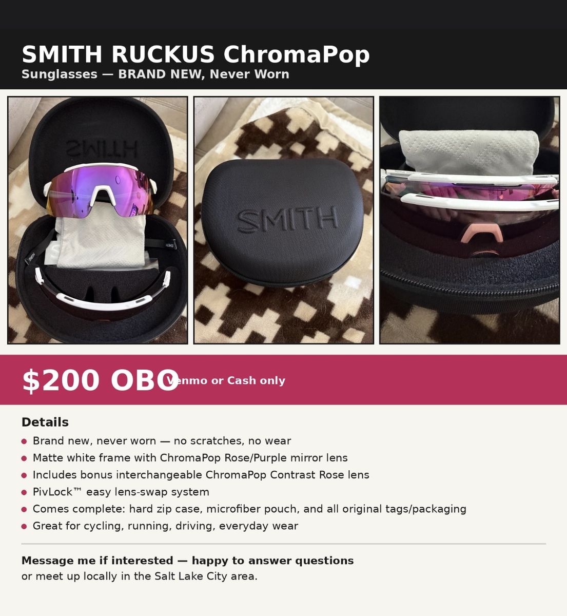 Smith RUCKUS ChromaPop Sunglasses with Interchangeable Lenses