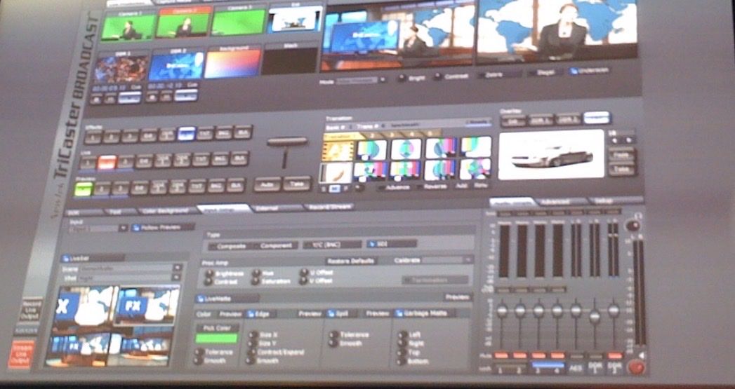 NewTek TriCaster portable broadcast system