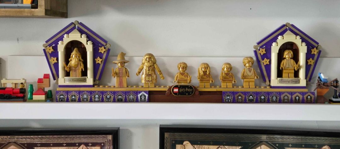 Lego Harry Potter Golden Minifigures Anniversary Full Set with Wizarding Cards
