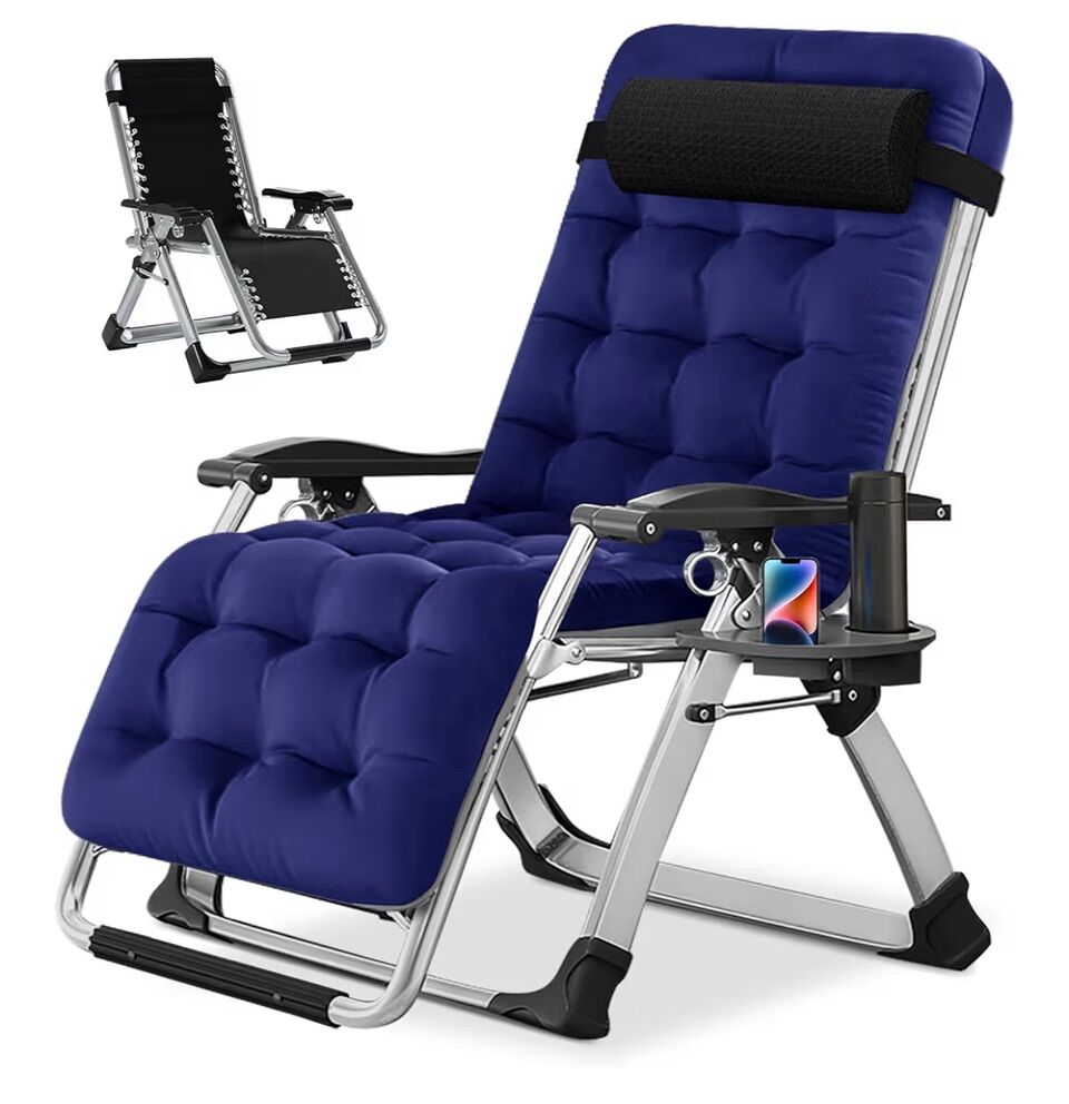 New Padded Zero Gravity Lawn Pool Chair