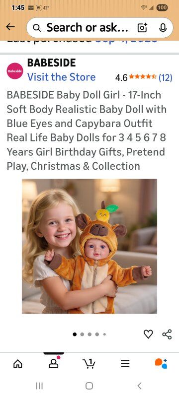 New in Box! Realistic Baby Doll