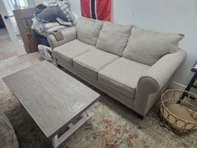 Couch and table