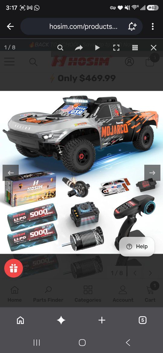Hosim Mojarco M33 1/8 Scale 6S 4WD Brushless RC Desert Truck