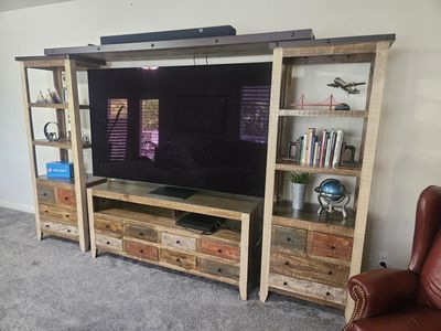 7 piece Set - Entertainment Center + End Tables and Coffee Table