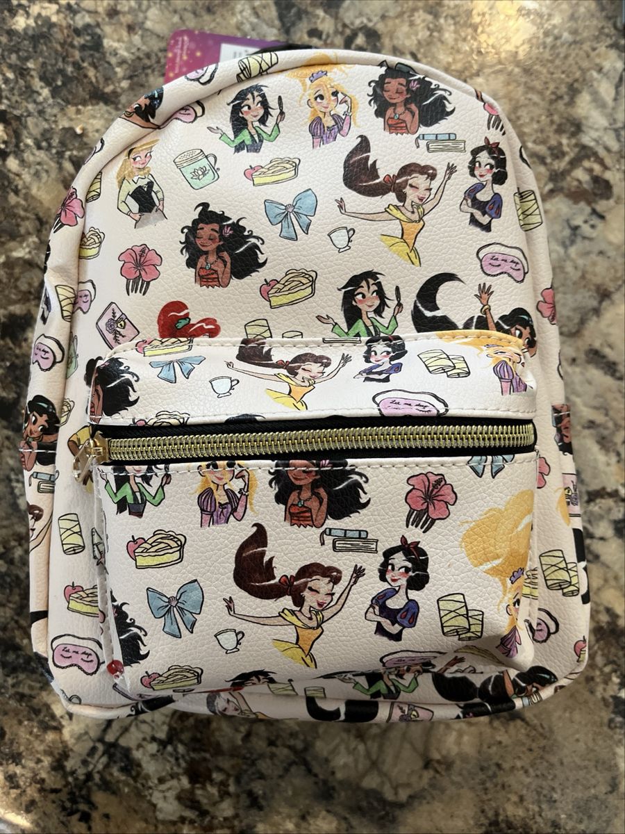 Disney Princess Canvas Lounge Fly Like Purse Mini Backpack Mulan Moana Belle