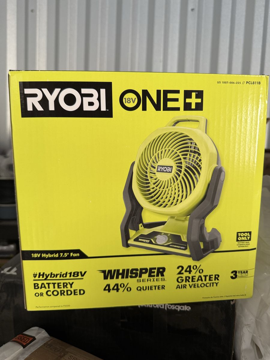 Ryobi one+ hybrid fan