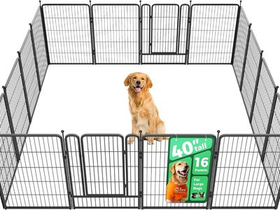 NEW FXW Rollick Unleashed Dog Playpen for Indoor, Yard, RV Camping, 40 inch 16 Panels