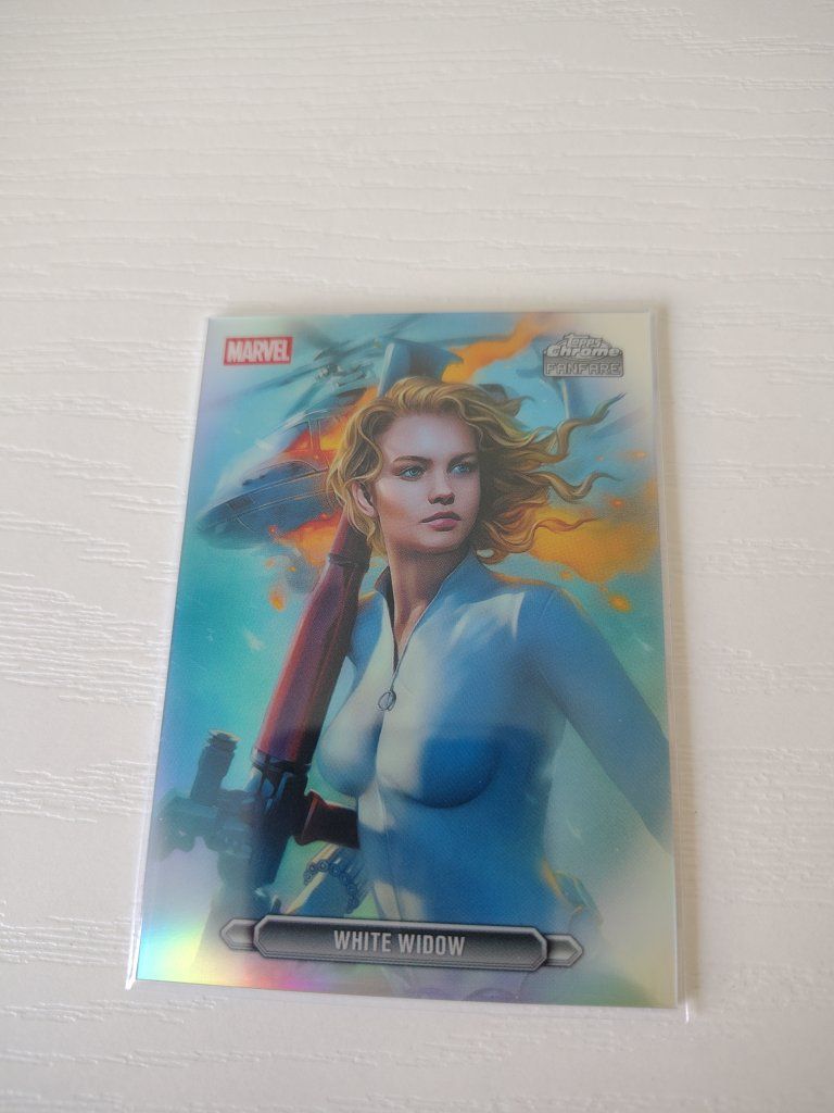2026 Topps Chrome Marvel Fanfare White Widow Insert Card #FF-48
