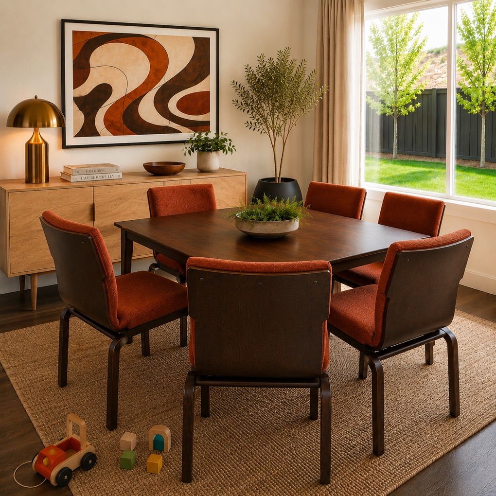 Mid Century Modern Dining Chairs Set Of 6