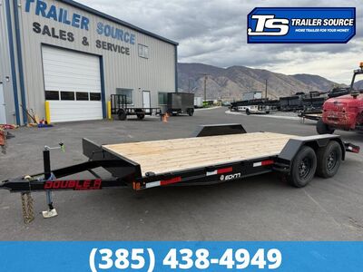 7x18 Double A Excel Series ECH Flatbed Car Hauler Trailer - 7.7K GVWR Dovetail