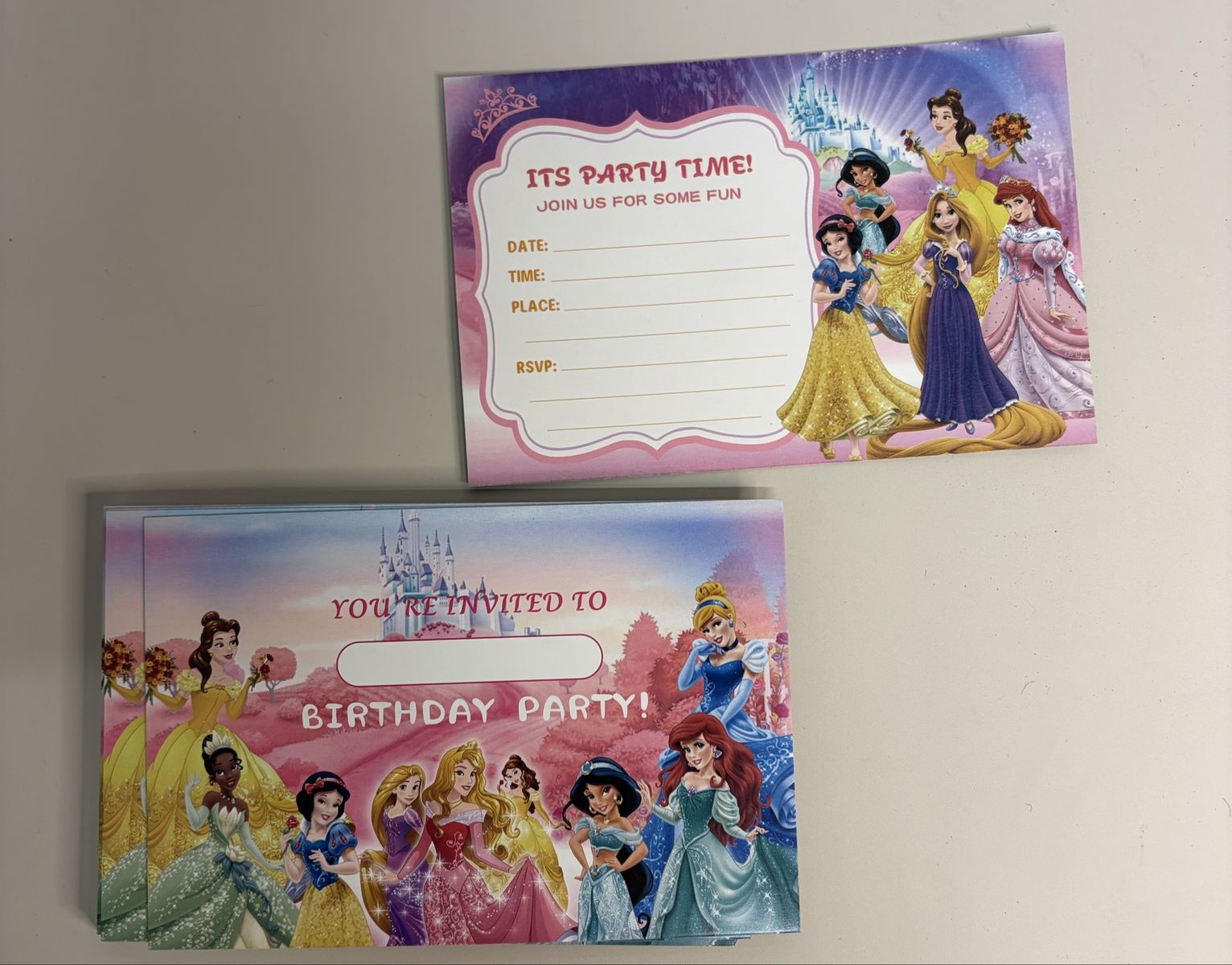 Princess Birthday Party Invitations