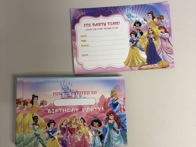 Princess Birthday Party Invitations