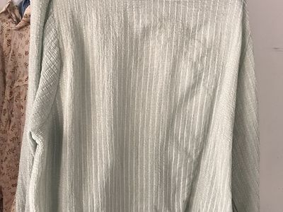 Sage green blouse for women XL, plus size