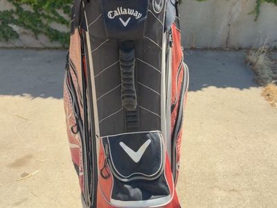 Callaway XTT Xtreme Golf Cart/Stand Bag - Red/Black/White, Multi-Way Top Divider