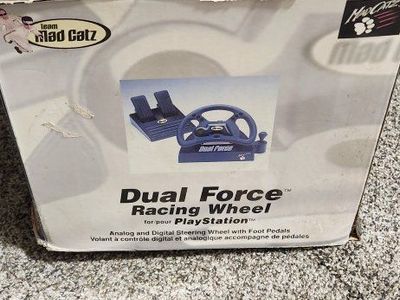 Playstaion Dual Force Racing Wheel and Pedals with Original Box