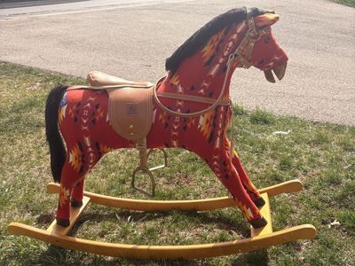 Pendleton Woolen Mills Native American Rocking Horse