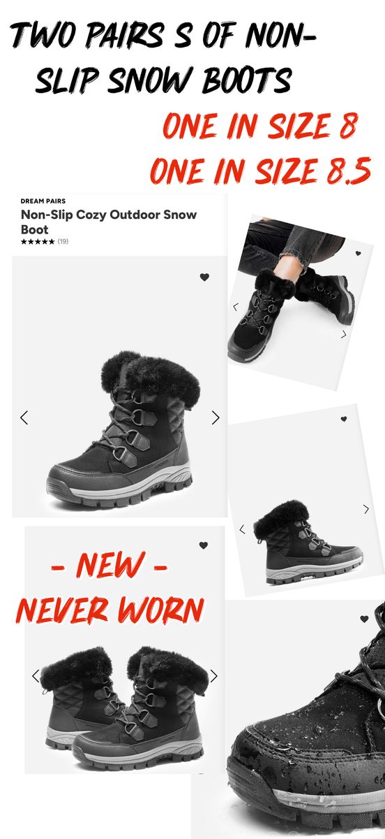 Two pair of women’s snow boots
