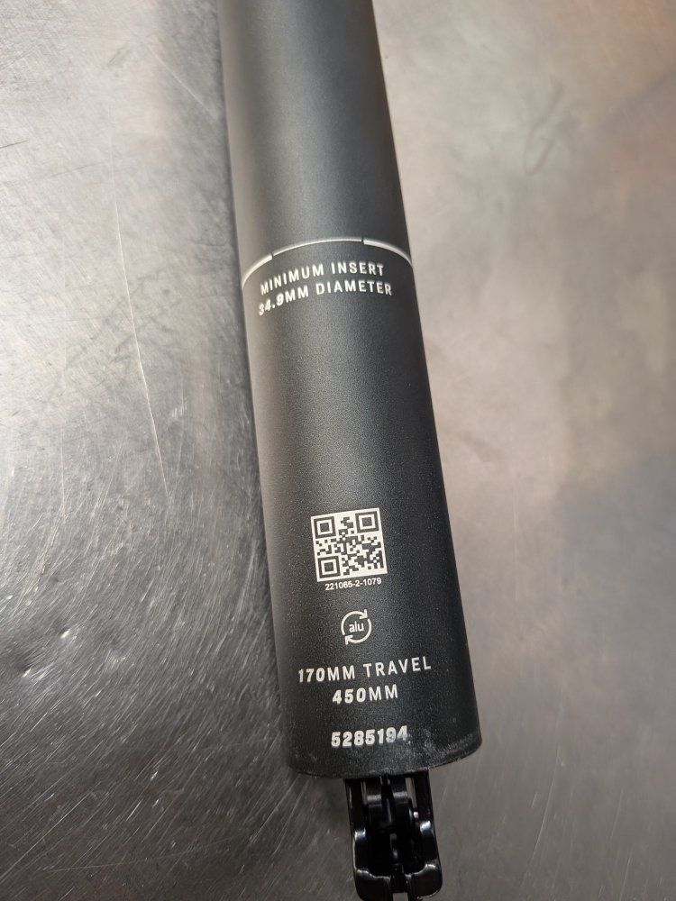 Bontrager LINE Dropper Seatpost - 34.9mm, 170mm Travel, 450mm Length