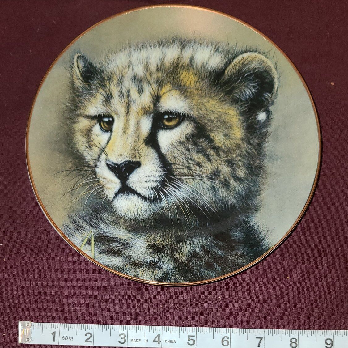 "Cheetah Cub" Plate Cubs of the Big Cats Collectio