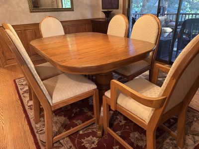 Dining room table and chairs