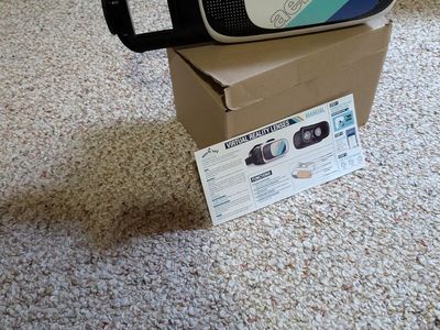 Aero Ski Virtual Reality Lenses VR Headset White & Black with Manual