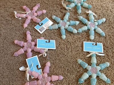 Pink And Turquoise Holiday Ornaments