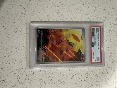 2025 Pokemon Tepig 096 White Flare Illustration Rare TCG PSA Mint 9