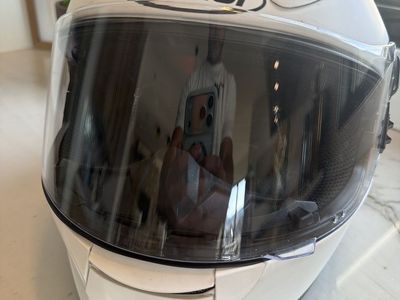 Sedici Primo size M Full Face Motorcycle Helmet White with Clear Face Shield